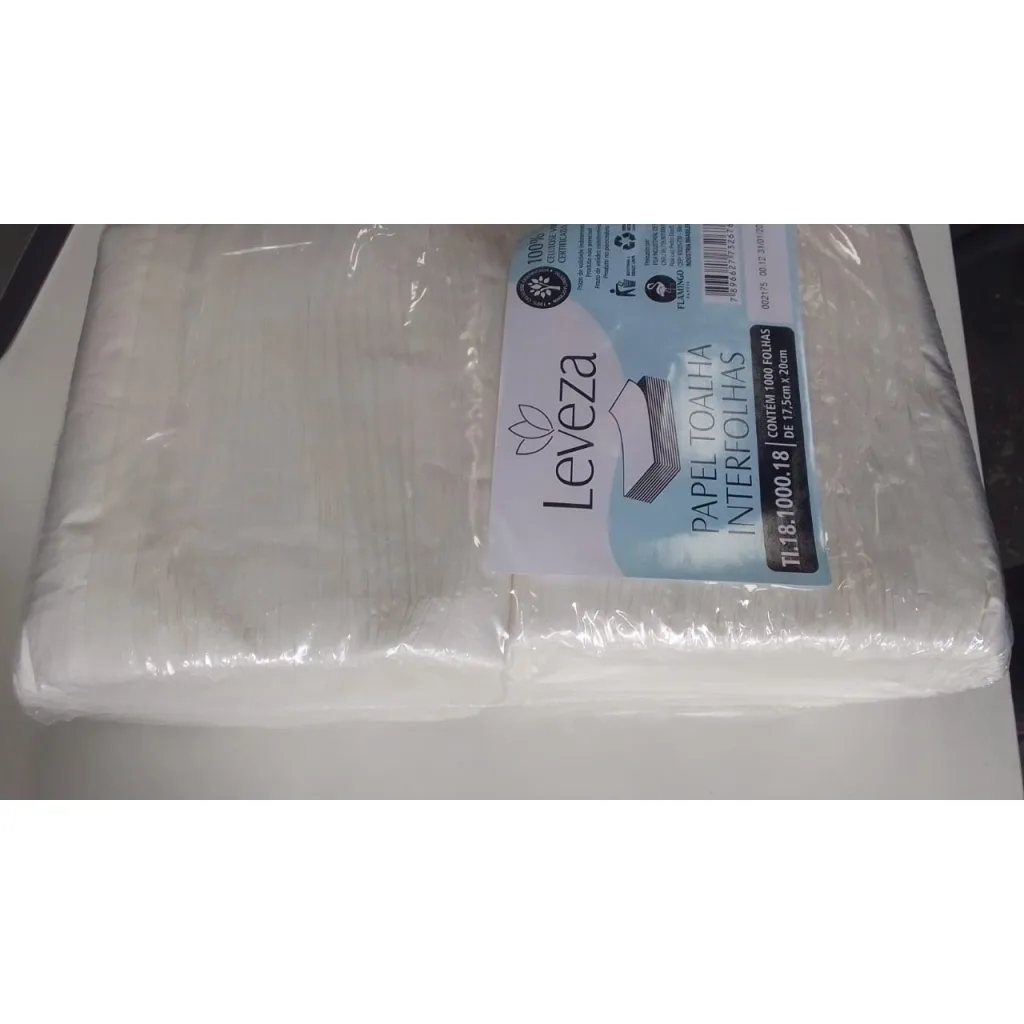 PAPEL TOALHA INTERFOLHA 17,5X20X1000 18GR LEVEZA