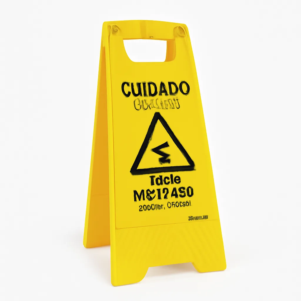 PLACA SINAL PISO MOLHADO ROMHER