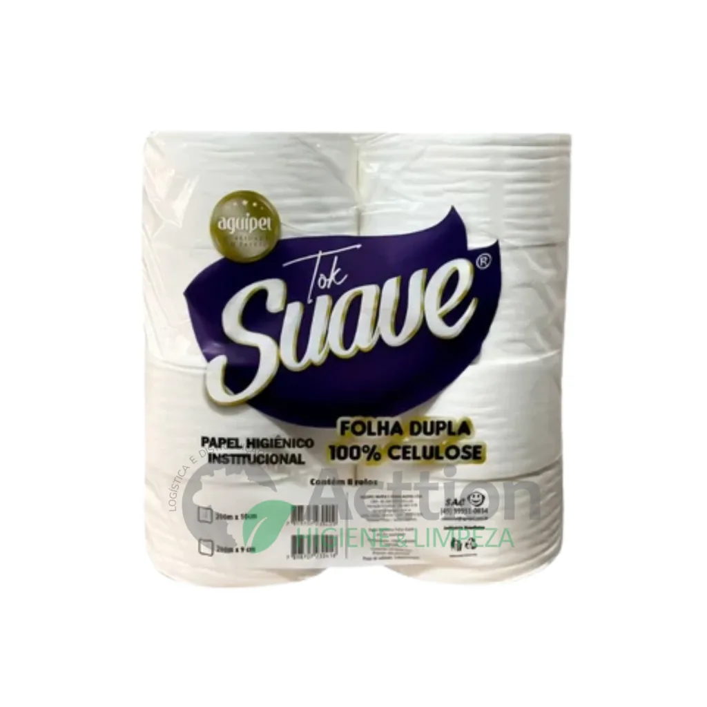 PAPEL HIGIENICO ROLAO 10X8X200MT FD TOK SUAVE