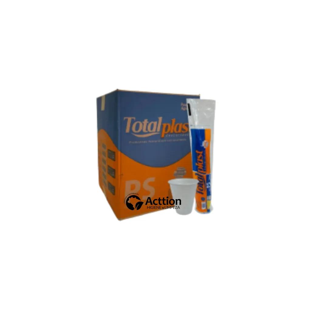 COPO BR 180ML C/100 UN TOTALPLAST PS