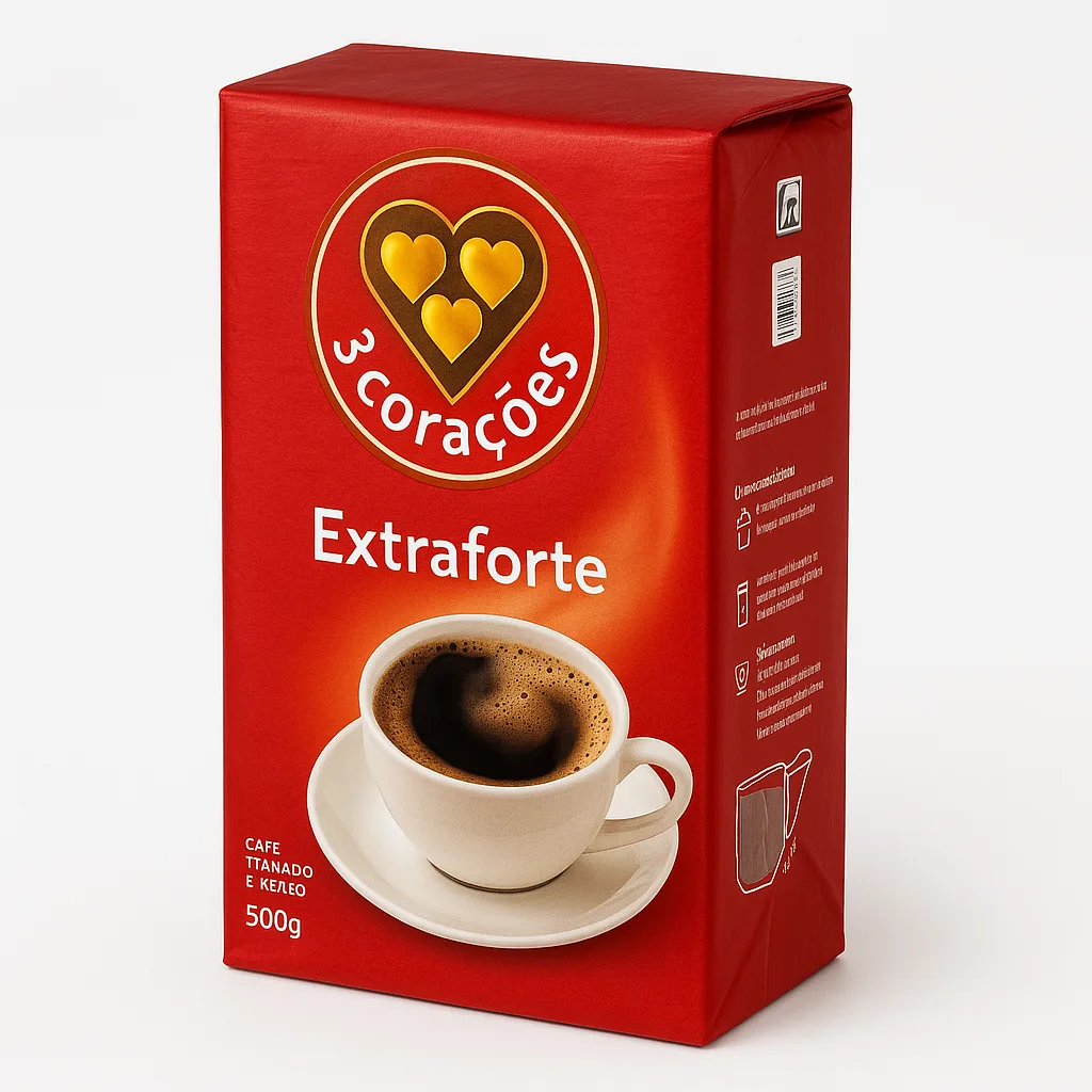 CAFE 500GR VACUO EXTRA FORTE 3 CORACOES