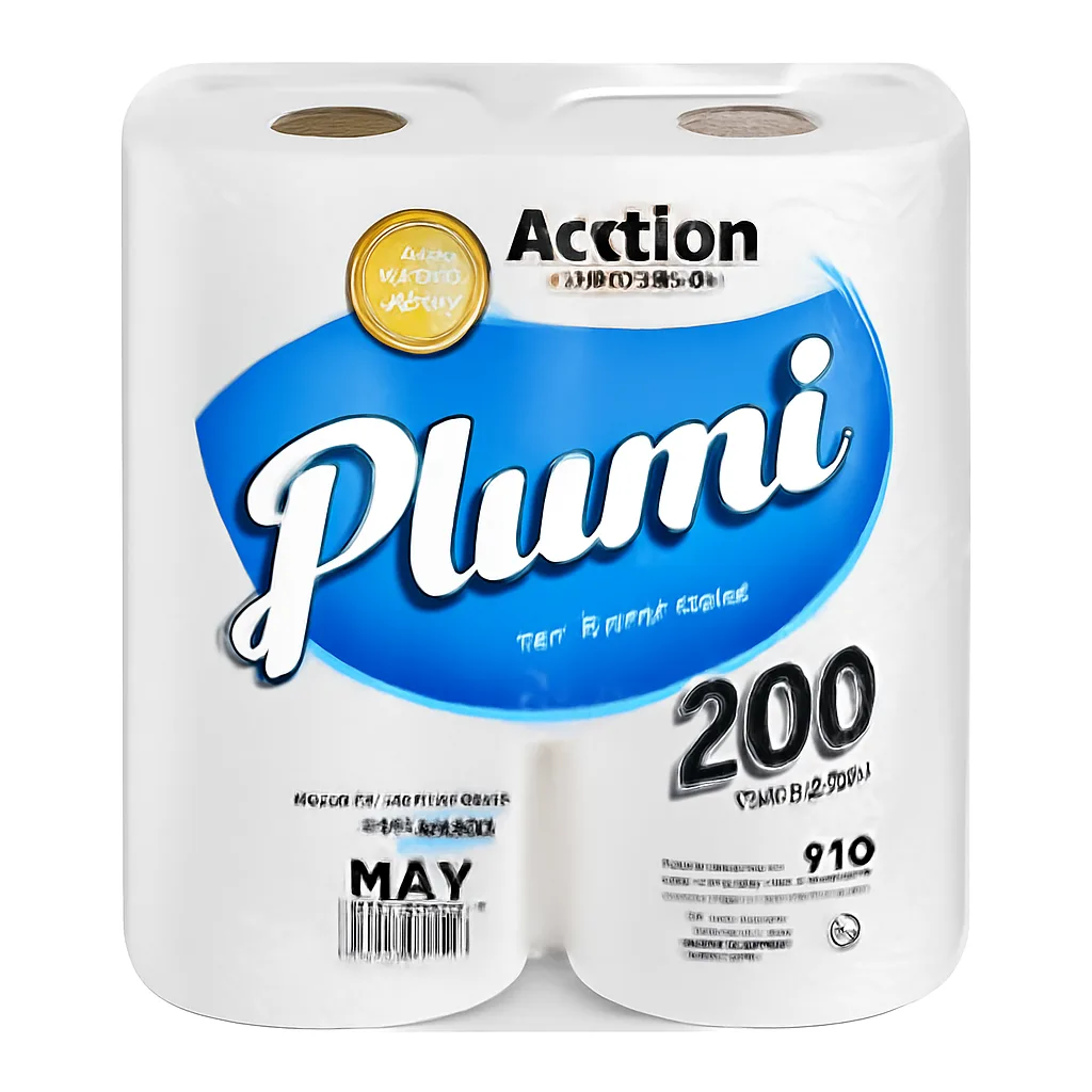 PAPEL TOALHA BOBINA 6X20X200MT 20GR PLUMI MAX