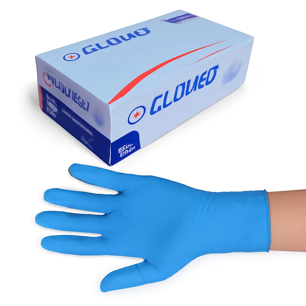 LUVA NITRILICA AZ M S/PO CX100 GLOMED