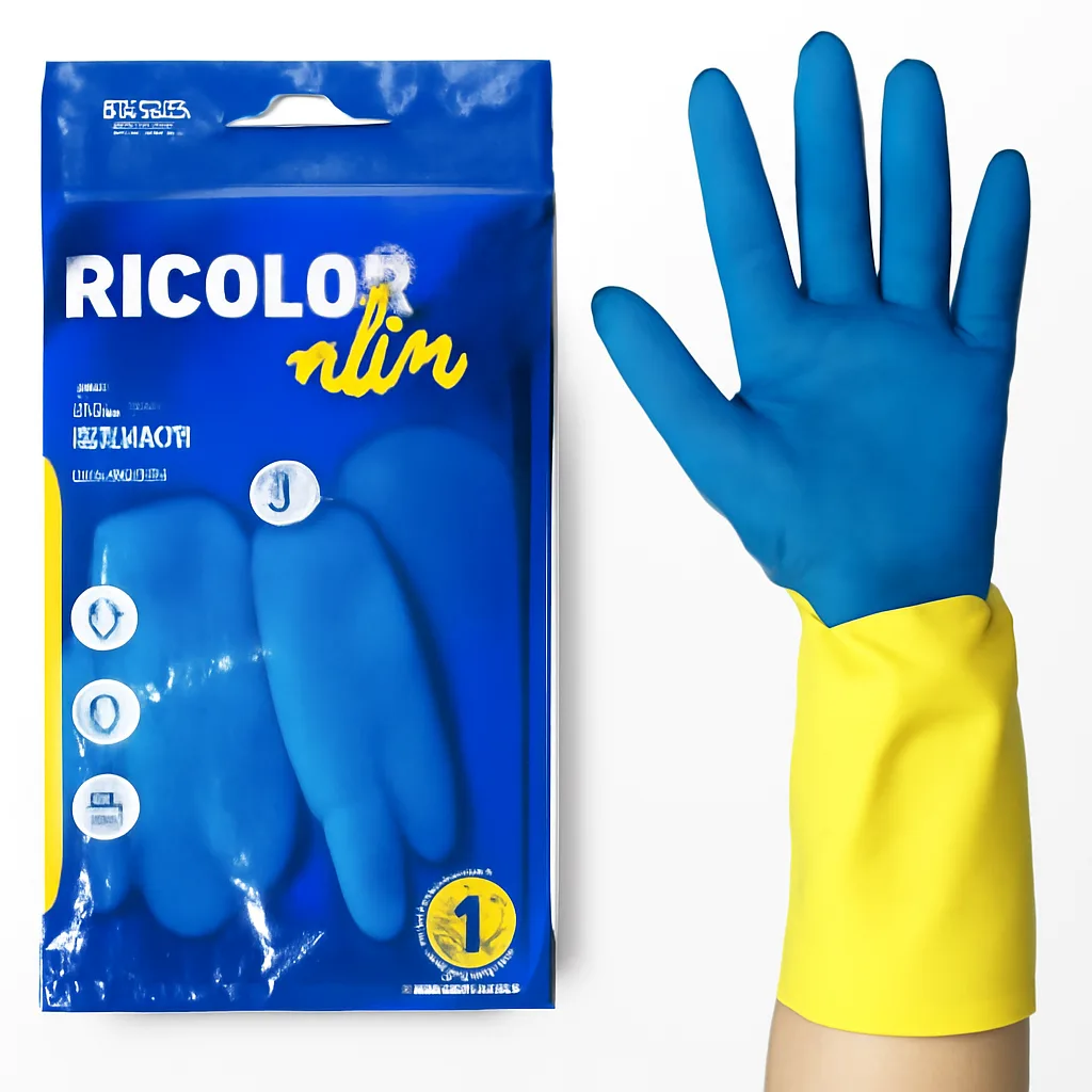 LUVA LATEX BICOLOR M SLIM VOLK