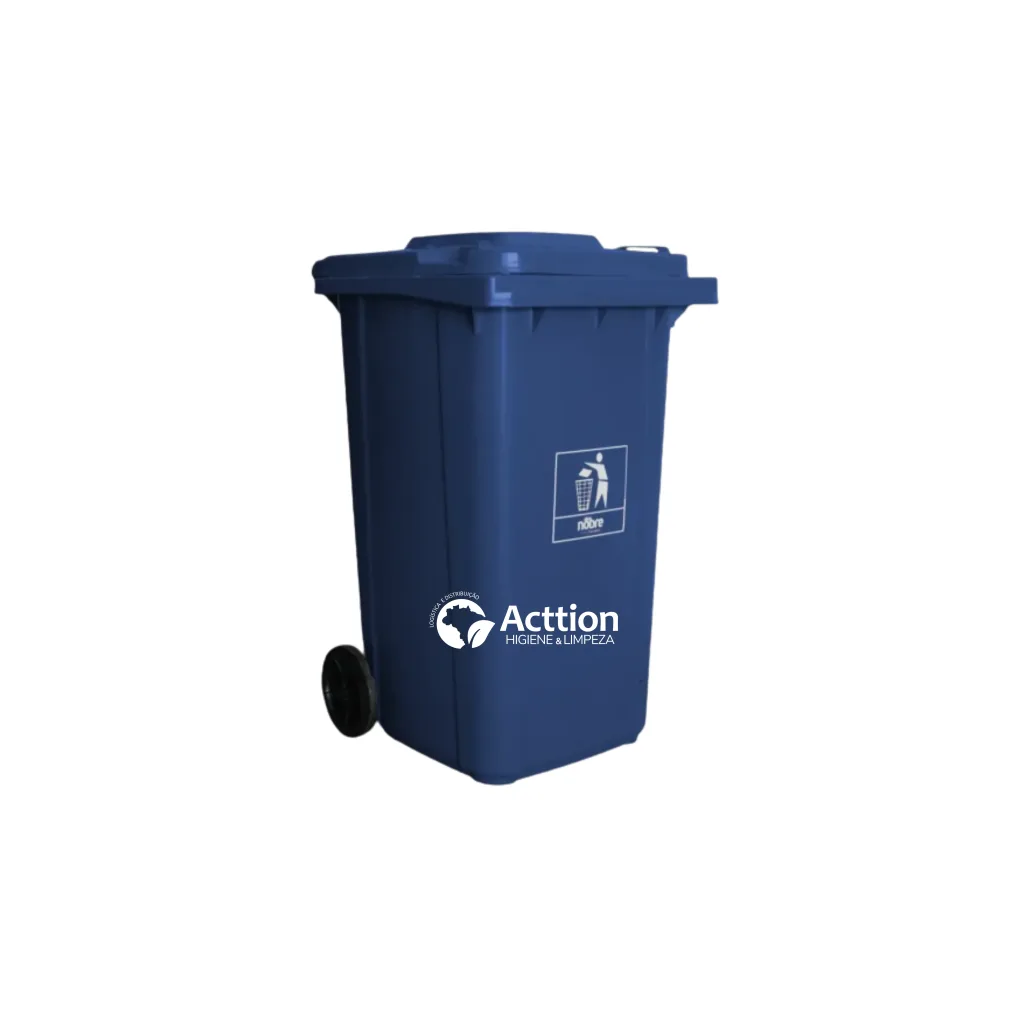 CONTENTOR 240L AZ C/RODAS NOBRE