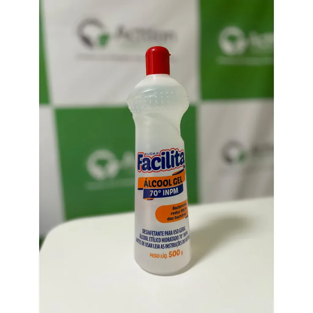 ALCOOL 500GR GEL 70% DESINF FACILITA