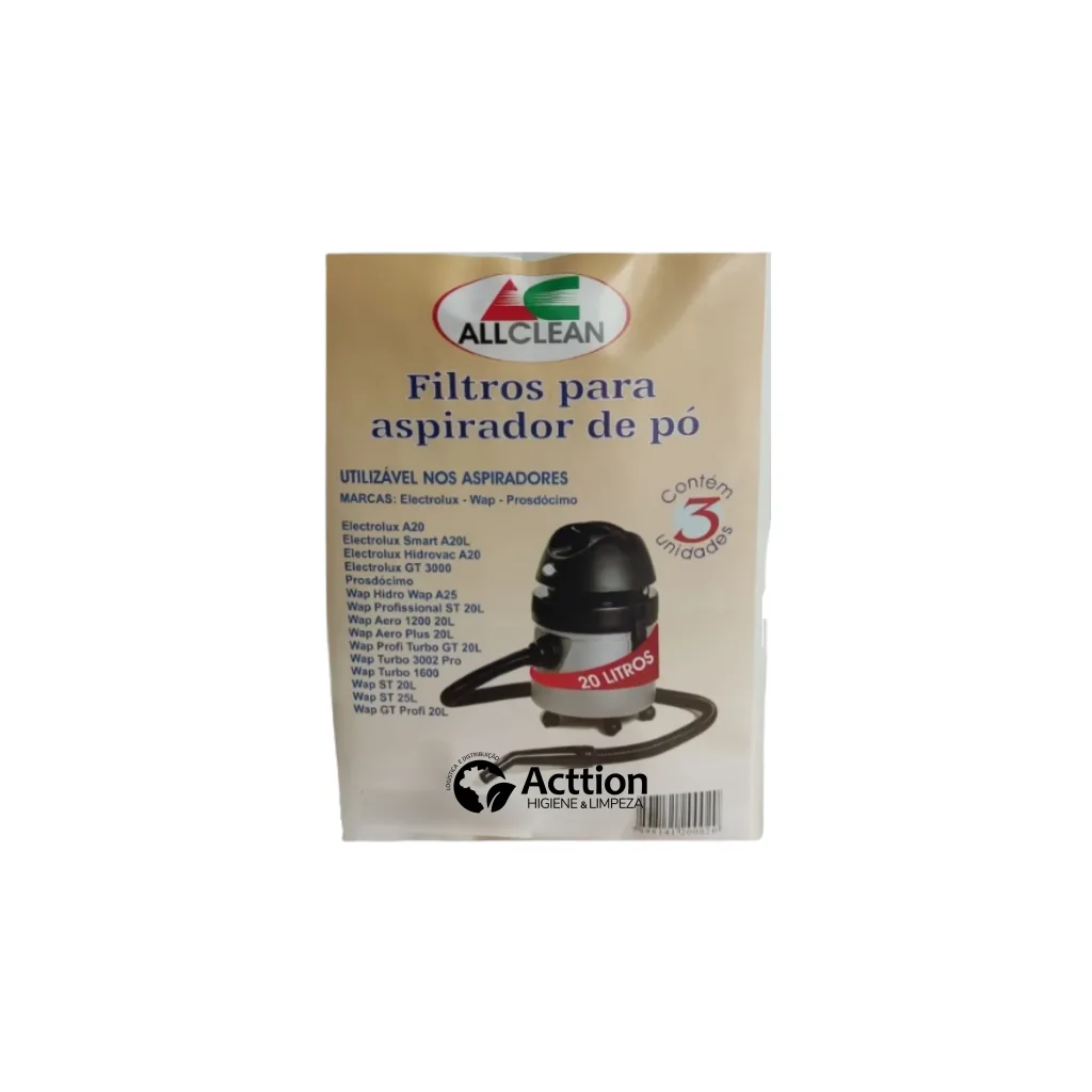 FILTRO ASPIRADOR A20 KIT/3 ALLCLEAN