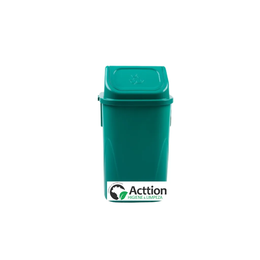 LIXEIRA 60LT VD BASC USA PLAST