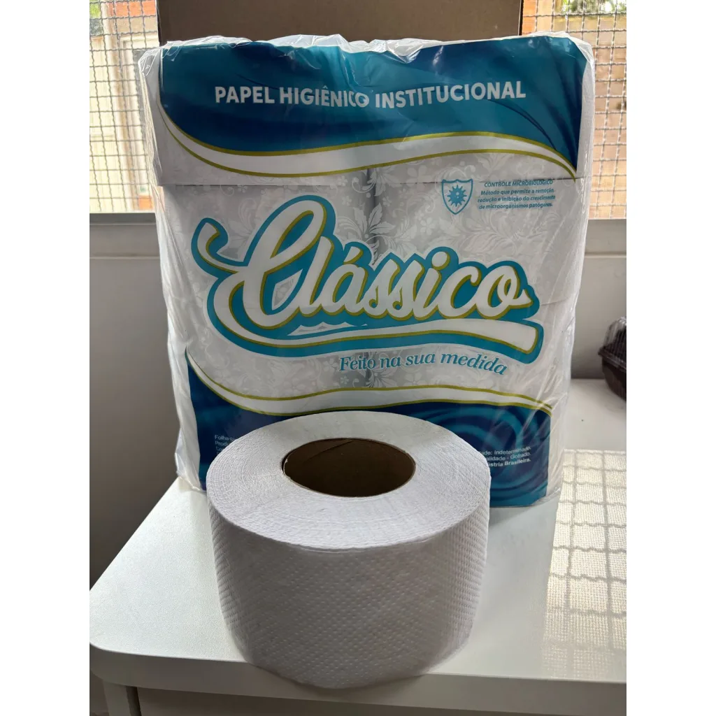 PAPEL HIGIENICO ROLAO C/8 ROLOS BR CLASSICO AZUL