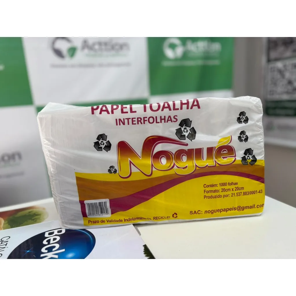 PAPEL TOALHA INTERFOLHA 20X20X1000 BRANCO NOGUE AM APOLO