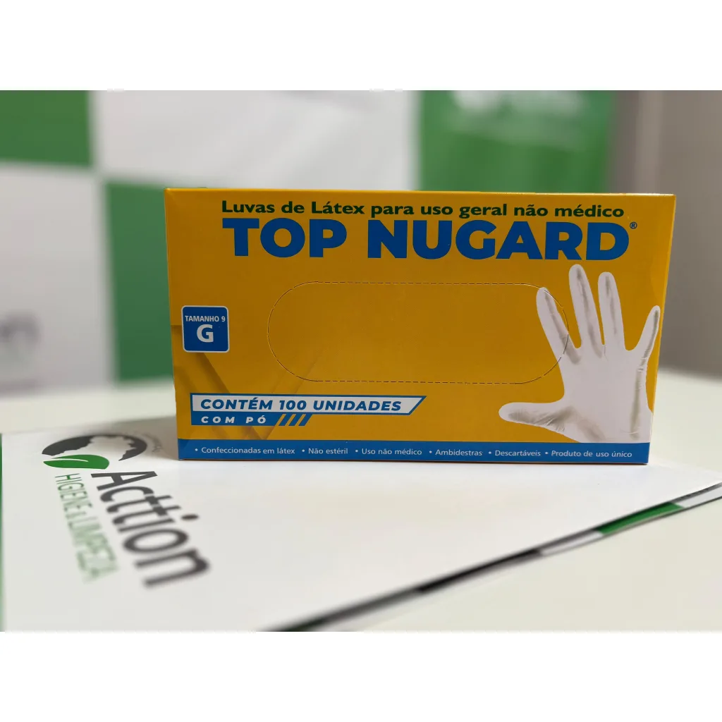 LUVA LATEX PROC G C/PO CX100 NUGARD