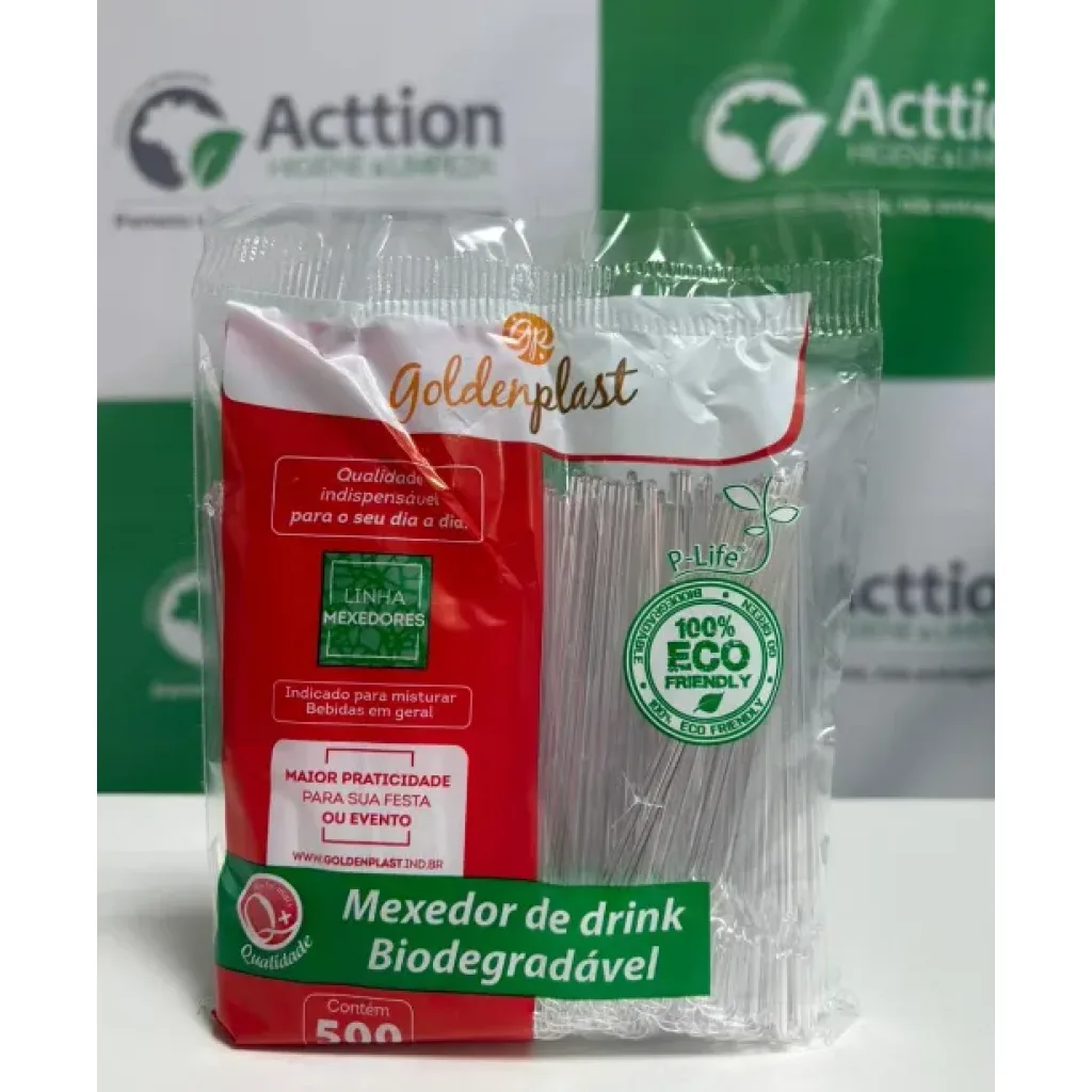 MEXEDOR 11CM DRINK C 500UN GOLDENPLAST