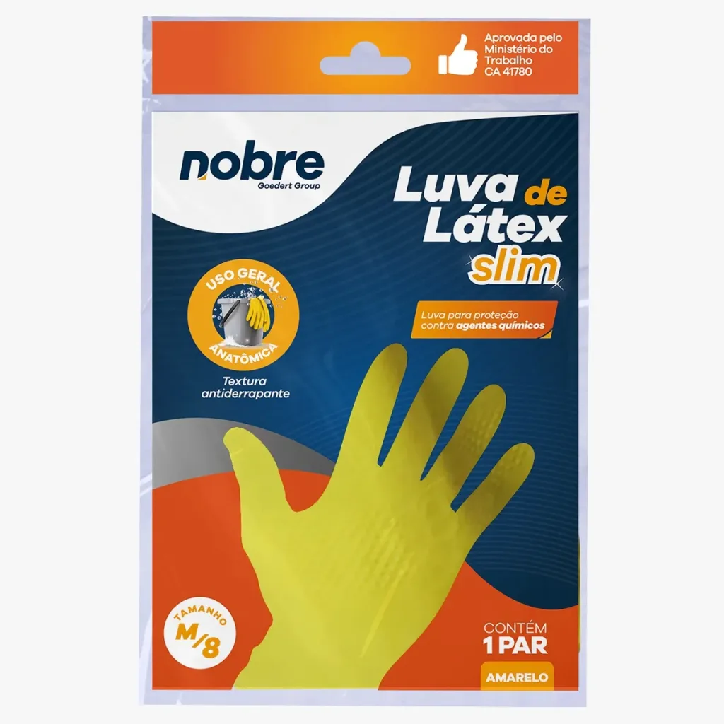 LUVA LATEX AM M NOBRE SLIM CA 41780