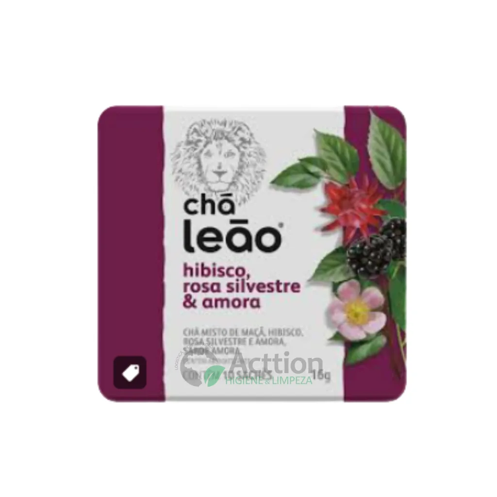 CHA MATTE C/10 SAQ HIBISCO LEAO