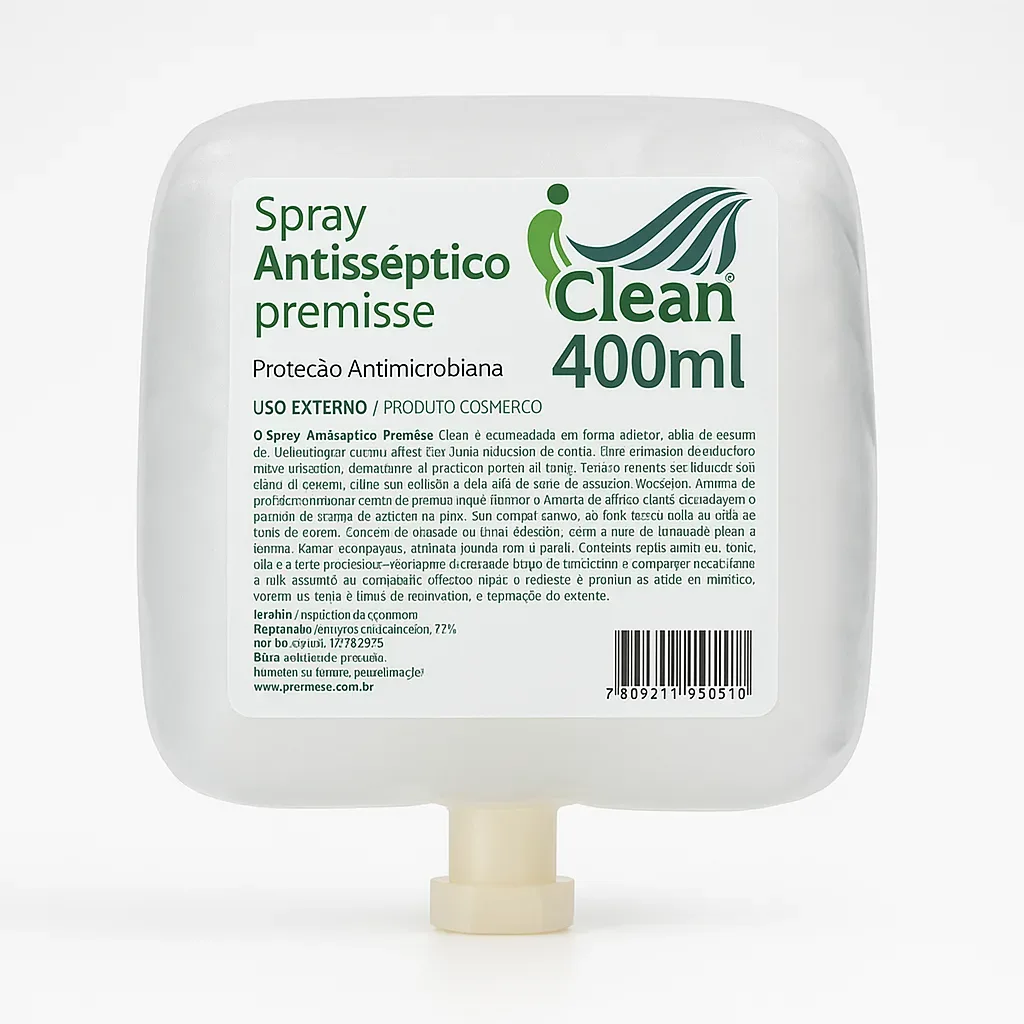 ALCOOL 400ML SPRAY ANTI SEPTICO CLEAN
