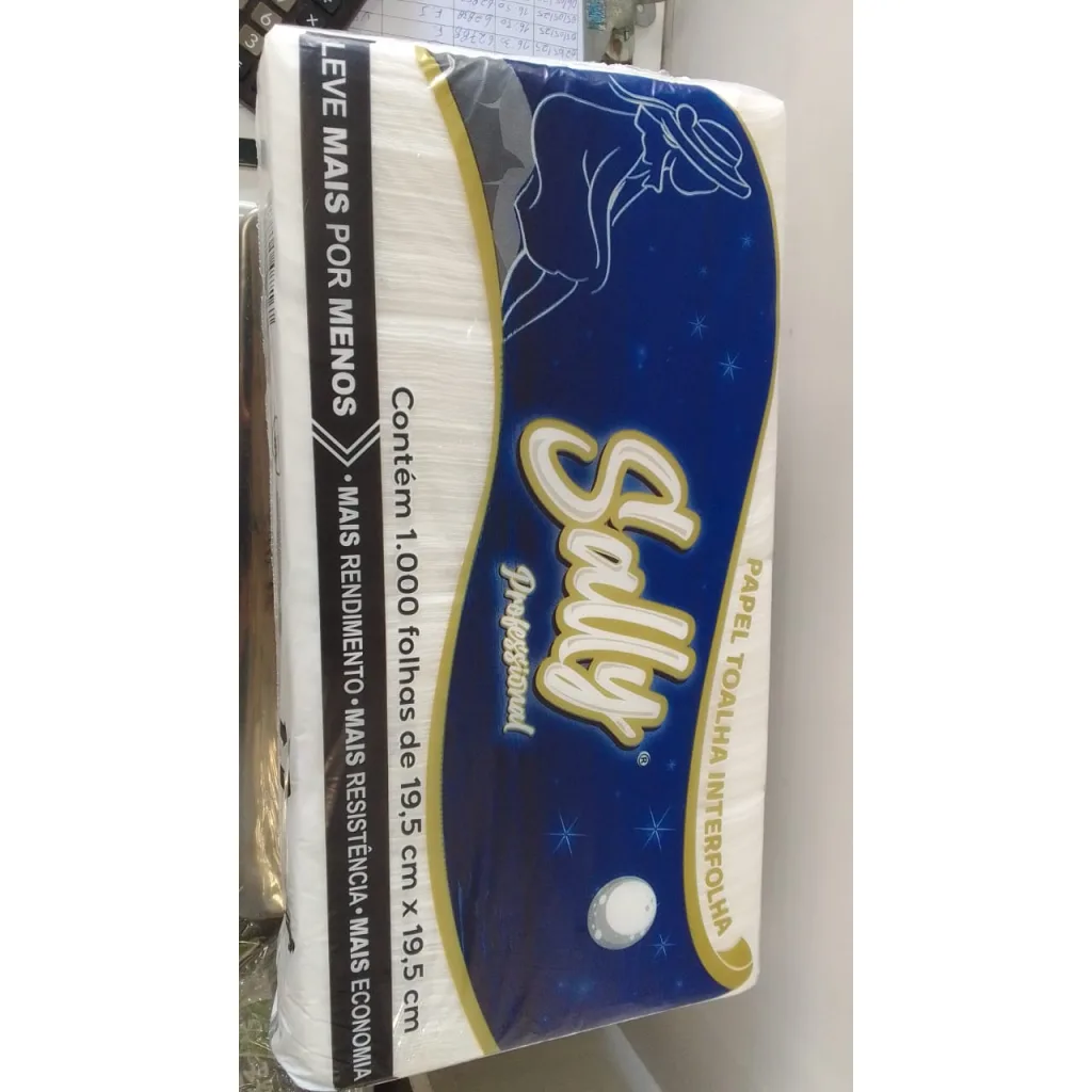 PAPEL TOALHA INTERFOLHA 19,5X19,5X1000 SALLY AZUL