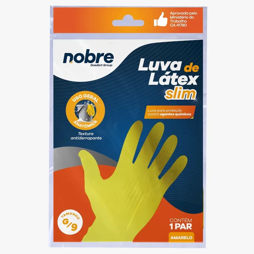 LUVA LATEX AM G NOBRE SLIM CA 41780