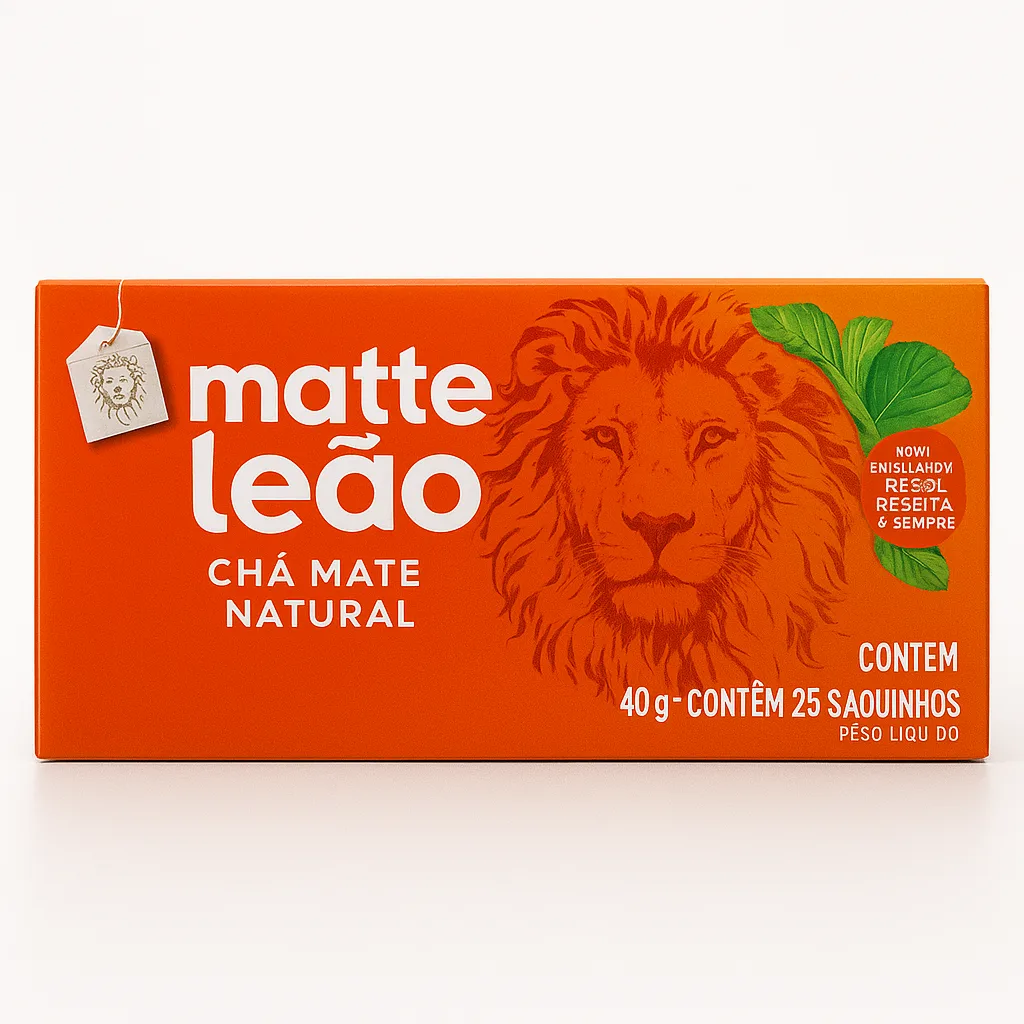 CHA MATTE C/25 SAQ NATURAL LEAO