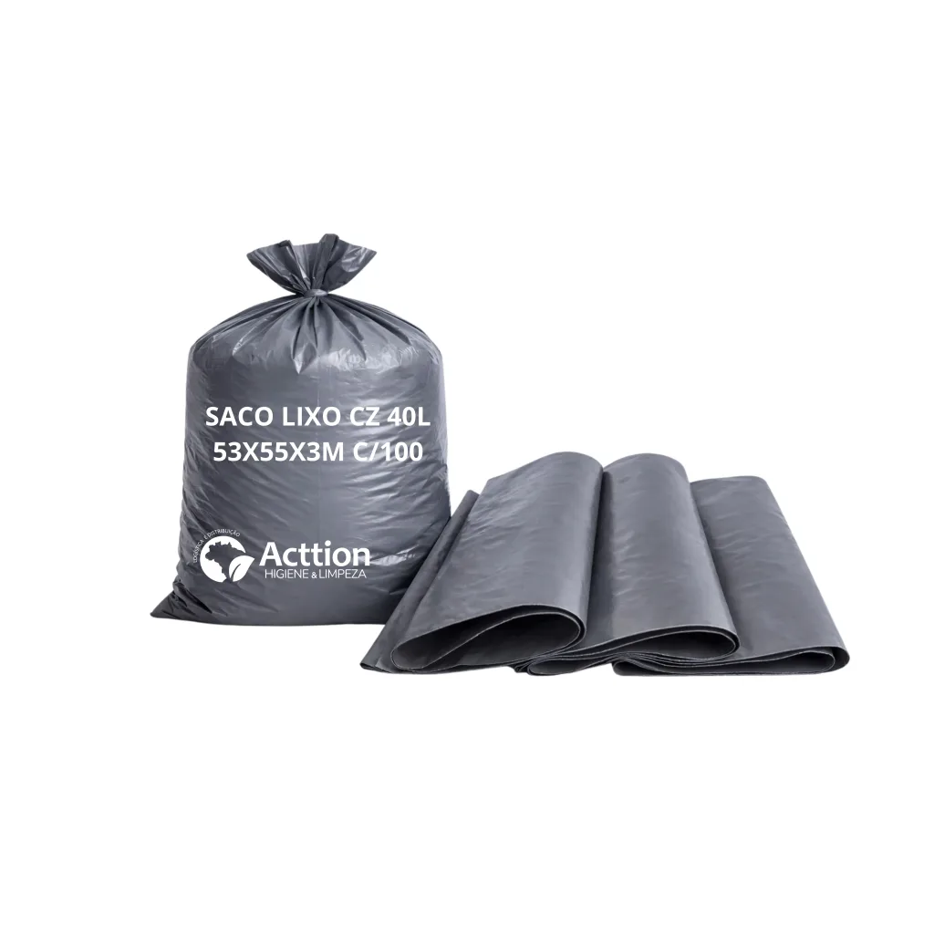 SACO LIXO CZ 40L 53X55X3M C/100