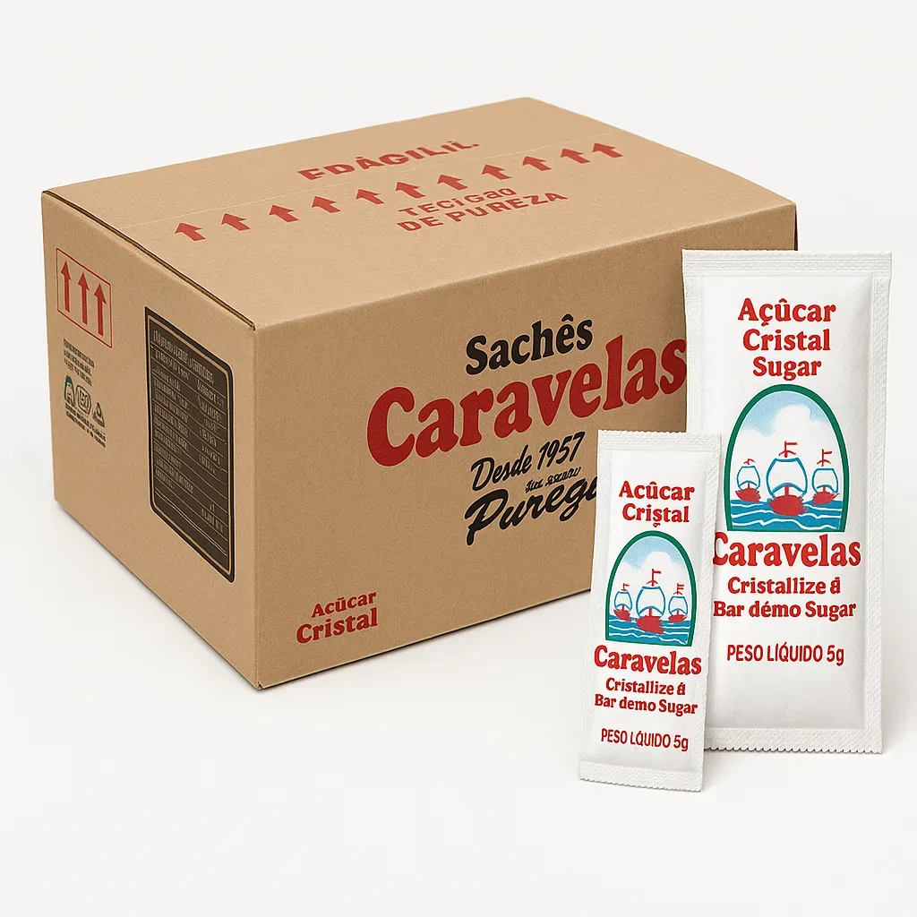 ACUCAR SACHE CRISTAL 1000X5GR CARAVELAS